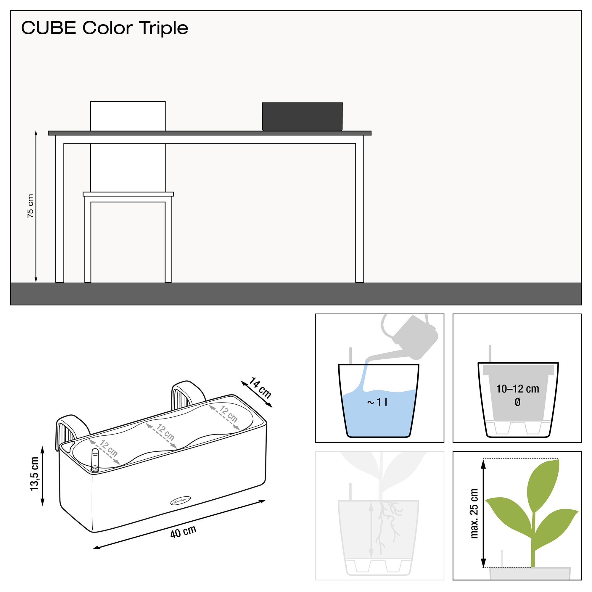 CUBE Color Triple white additional thumb 2